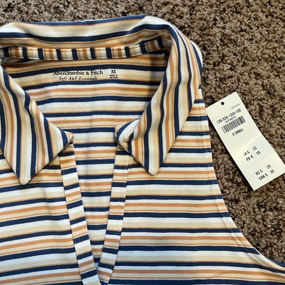 A&F Stripe Polo Tank NWT - Picture 5 of 5